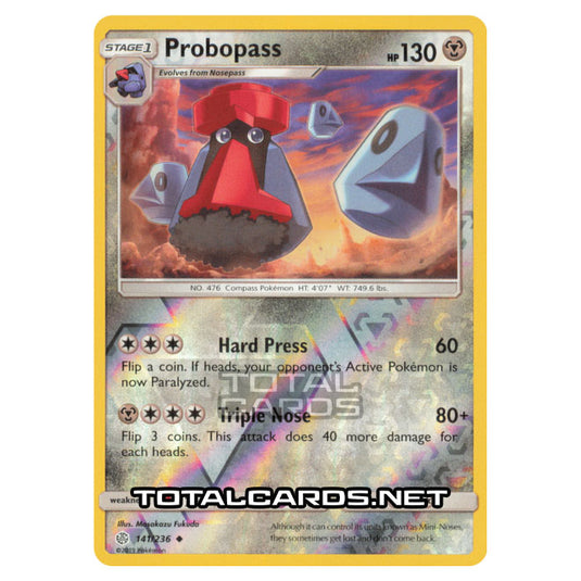 Pokemon - Sun & Moon - Cosmic Eclipse - Probopass - 141/236 - (Reverse Holo)