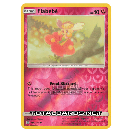 Pokemon - Sun & Moon - Cosmic Eclipse - Flabebe - 150/236 - (Reverse Holo)