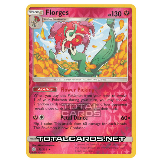 Pokemon - Sun & Moon - Cosmic Eclipse - Florges - 152/236 - (Reverse Holo)