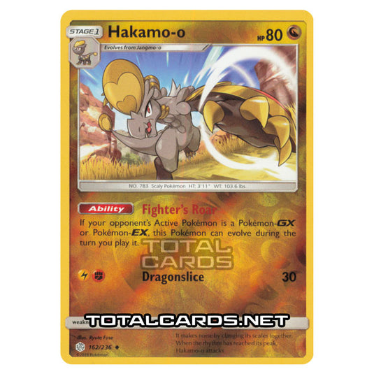 Pokemon - Sun & Moon - Cosmic Eclipse - Hakamo-o - 162/236 - (Reverse Holo)