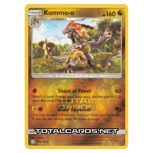 Pokemon - Sun & Moon - Cosmic Eclipse - Kommo-o - 163/236 - (Reverse Holo)