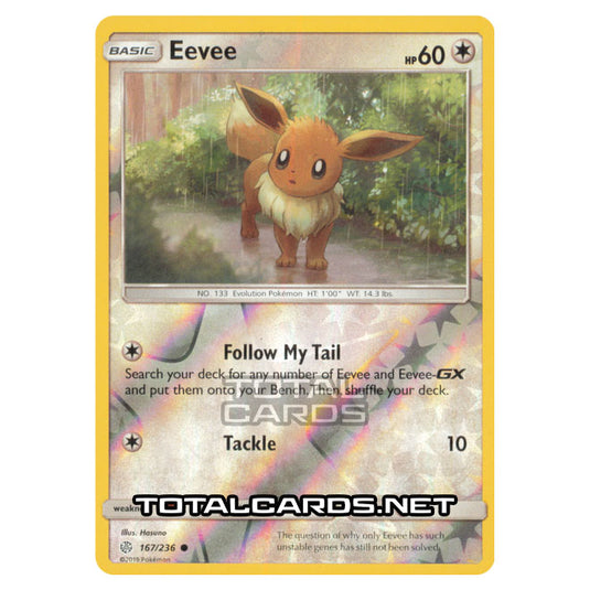 Pokemon - Sun & Moon - Cosmic Eclipse - Eevee - 167/236 - (Reverse Holo)