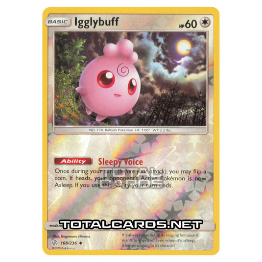 Pokemon - Sun & Moon - Cosmic Eclipse - Igglybuff - 168/236 - (Reverse Holo)