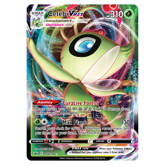 Pokemon - Sword & Shield - Chilling Reign - Celebi VMAX - 008/198