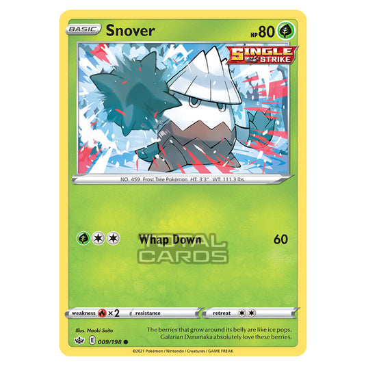 Pokemon - Sword & Shield - Chilling Reign - Snover - 009/198