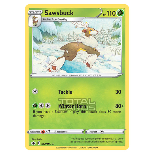 Pokemon - Sword & Shield - Chilling Reign - Sawsbuck - 012/198