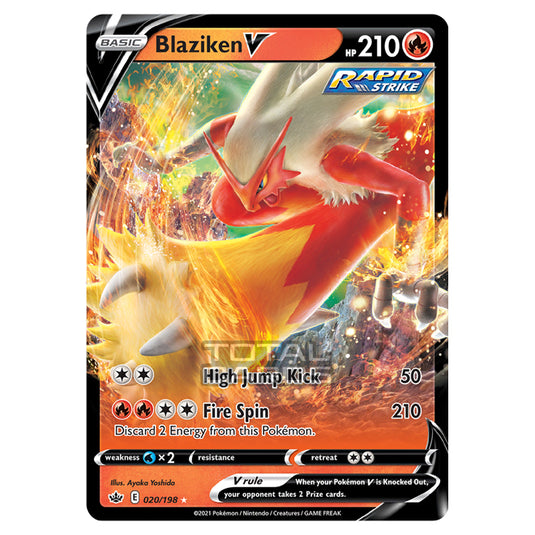 Pokemon - Sword & Shield - Chilling Reign - Blaziken V - 020/198