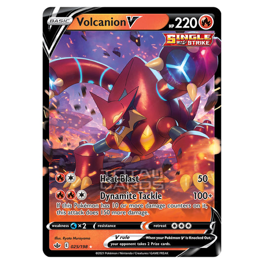 Pokemon - Sword & Shield - Chilling Reign - Volcanion V - 025/198