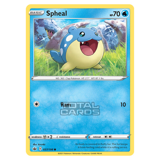 Pokemon - Sword & Shield - Chilling Reign - Spheal - 037/198