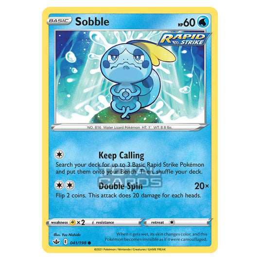 Pokemon - Sword & Shield - Chilling Reign - Sobble - 041/198