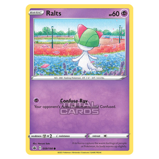 Pokemon - Sword & Shield - Chilling Reign - Ralts - 059/198