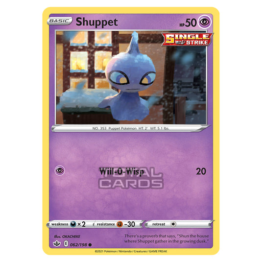 Pokemon - Sword & Shield - Chilling Reign - Shuppet - 062/198