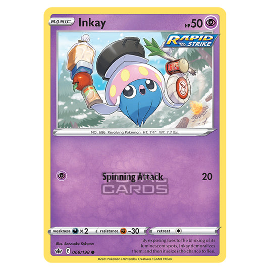 Pokemon - Sword & Shield - Chilling Reign - Inkay - 069/198