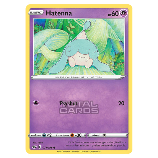 Pokemon - Sword & Shield - Chilling Reign - Hatenna - 071/198