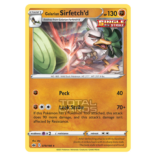 Pokemon - Sword & Shield - Chilling Reign - Galarian Sirfetch'd - 079/198