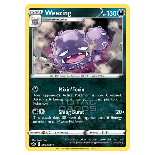 Pokemon - Sword & Shield - Chilling Reign - Weezing - 095/198