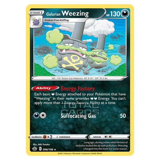 Pokemon - Sword & Shield - Chilling Reign - Galarian Weezing - 096/198