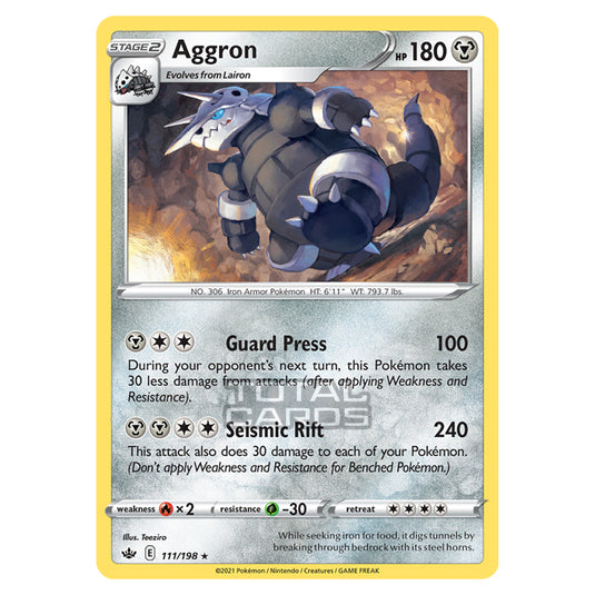 Pokemon - Sword & Shield - Chilling Reign - Aggron - 111/198