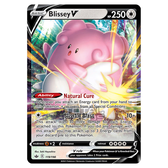 Pokemon - Sword & Shield - Chilling Reign - Blissey V - 119/198