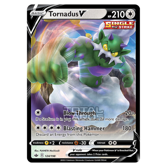 Pokemon - Sword & Shield - Chilling Reign - Tornadus V - 124/198