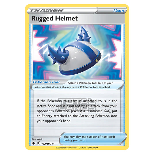 Pokemon - Sword & Shield - Chilling Reign - Rugged Helmet - 152/198