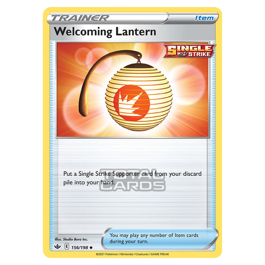 Pokemon - Sword & Shield - Chilling Reign - Welcoming Lantern - 156/198