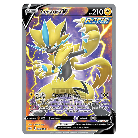 Pokemon - Sword & Shield - Chilling Reign - Zeraora V - 165/198