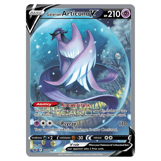 Pokemon - Sword & Shield - Chilling Reign - Galarian Articuno V - 170/198