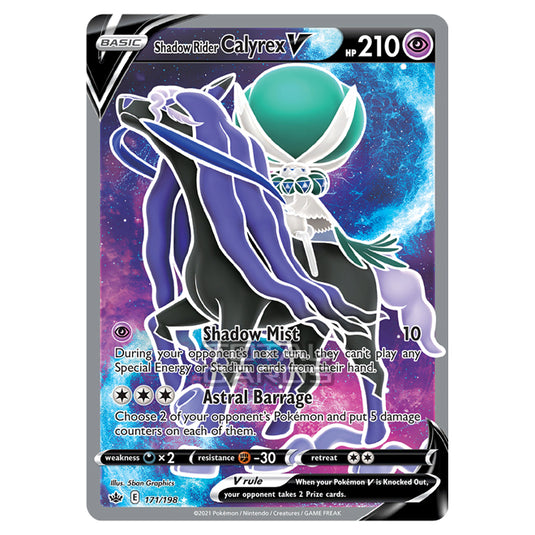 Pokemon - Sword & Shield - Chilling Reign - Shadow Rider Calyrex V - 171/198