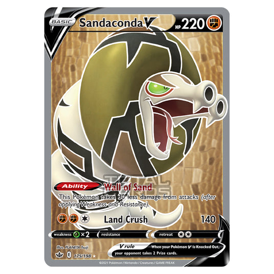 Pokemon - Sword & Shield - Chilling Reign - Sandaconda V - 175/198