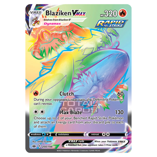 Pokemon - Sword & Shield - Chilling Reign - Blaziken VMAX - 200/198