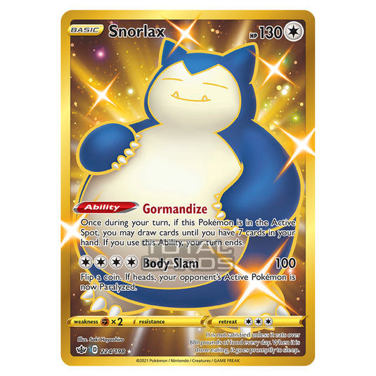 Pokemon - Sword & Shield - Chilling Reign - Snorlax - 224/198