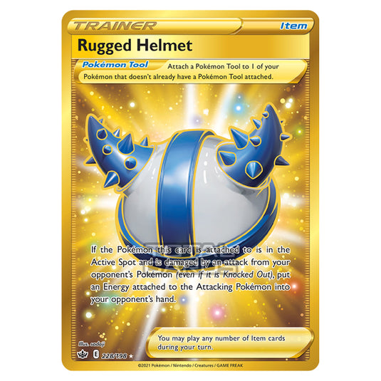 Pokemon - Sword & Shield - Chilling Reign - Rugged Helmet - 228/198