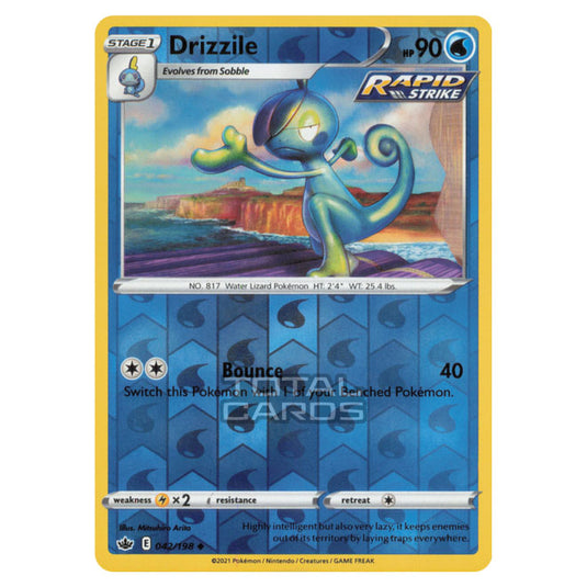 Pokemon - Sword & Shield - Chilling Reign - Drizzile - 042/198 - (Reverse Holo)