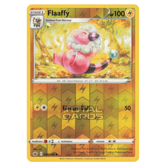 Pokemon - Sword & Shield - Chilling Reign - Flaaffy - 048/198 - (Reverse Holo)