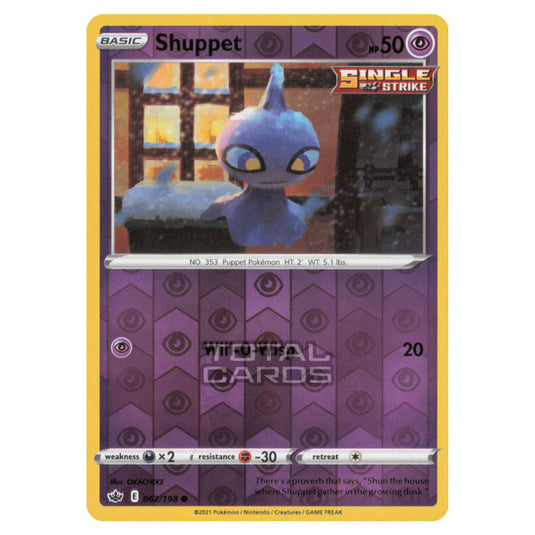 Pokemon - Sword & Shield - Chilling Reign - Shuppet - 062/198 - (Reverse Holo)