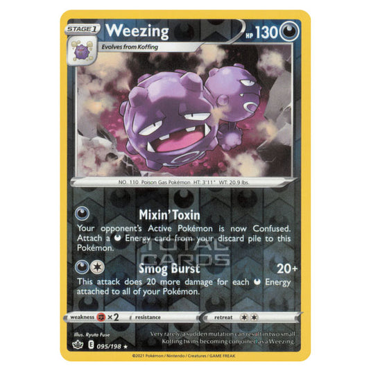 Pokemon - Sword & Shield - Chilling Reign - Weezing - 095/198 - (Reverse Holo)