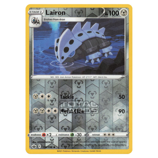 Pokemon - Sword & Shield - Chilling Reign - Lairon - 110/198 - (Reverse Holo)