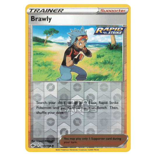 Pokemon - Sword & Shield - Chilling Reign - Brawly - 131/198 - (Reverse Holo)