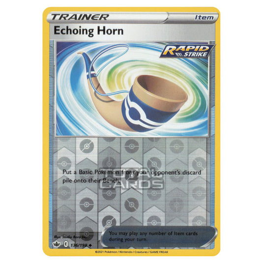 Pokemon - Sword & Shield - Chilling Reign - Echoing Horn - 136/198 - (Reverse Holo)