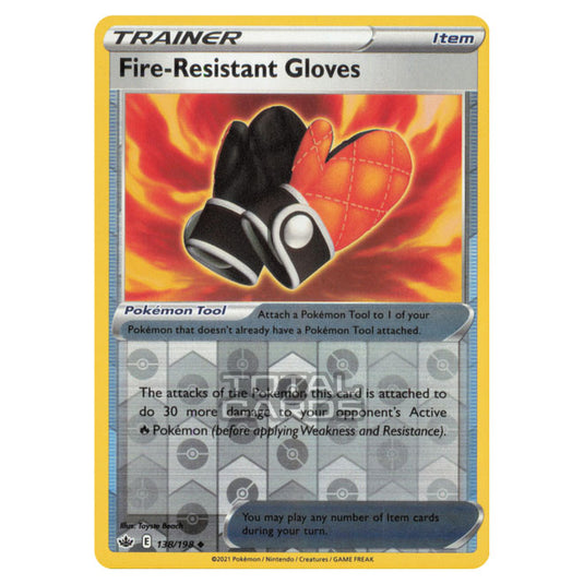 Pokemon - Sword & Shield - Chilling Reign - Fire-Resistant Gloves - 138/198 - (Reverse Holo)