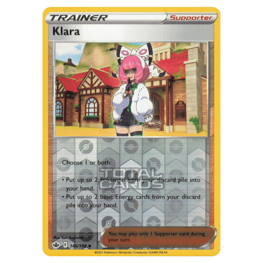 pokemon klara trainer card Pokemon - Sword & Shield - Chilling Reign - Klara - 145/198