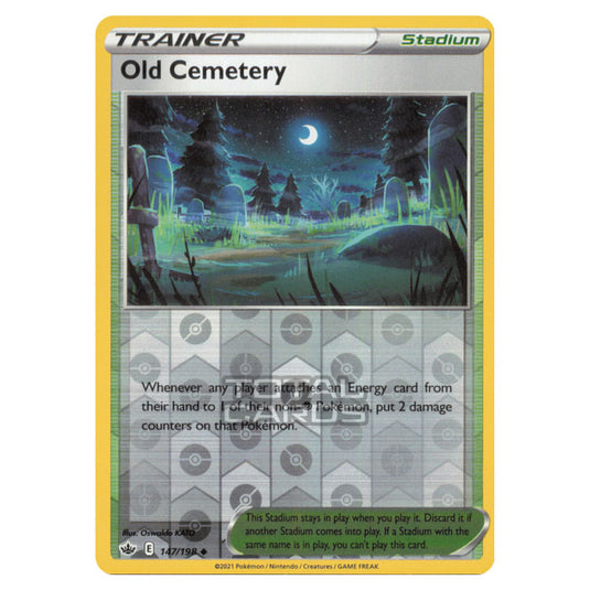 Pokemon - Sword & Shield - Chilling Reign - Old Cemetery - 147/198 - (Reverse Holo)