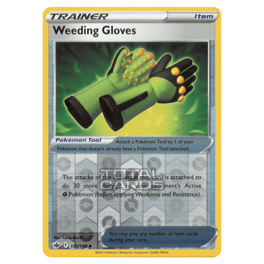 Pokemon - Sword & Shield - Chilling Reign - Weeding Gloves - 155/198 - (Reverse Holo)