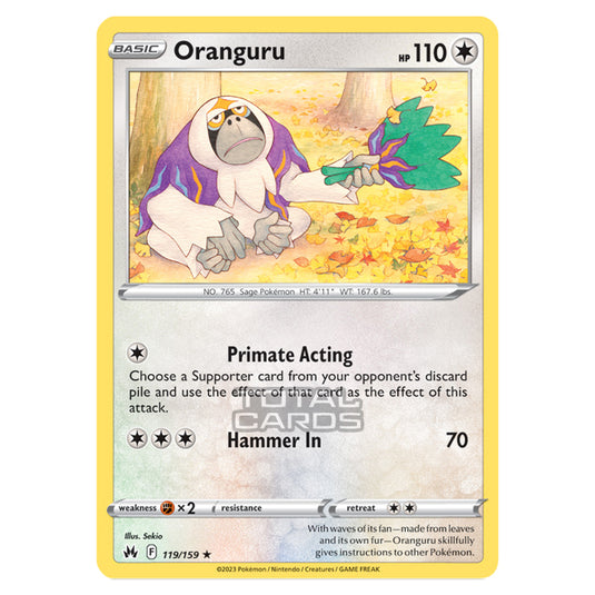 Pokemon - Sword & Shield - Crown Zenith - Oranguru - 119/159