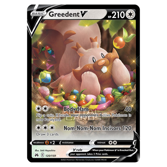 Pokemon - Sword & Shield - Crown Zenith - Greedent V - 120/159