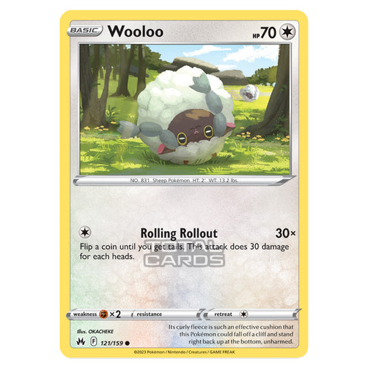 Pokemon - Sword & Shield - Crown Zenith - Wooloo - 121/159