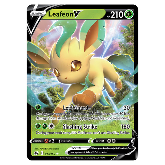 Pokemon - Sword & Shield - Crown Zenith - Leafeon V - 13/159