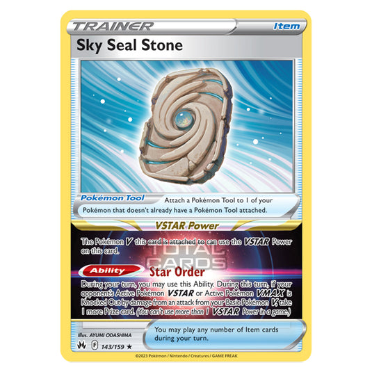 Pokemon - Sword & Shield - Crown Zenith - Sky Seal Stone - 143/159