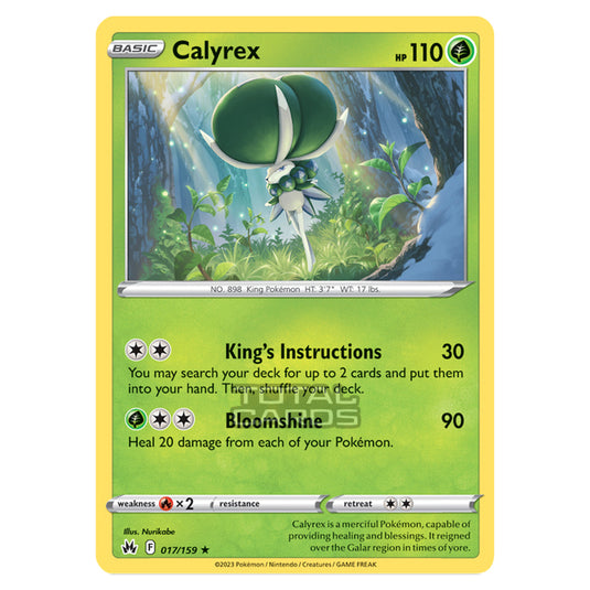 Pokemon - Sword & Shield - Crown Zenith - Calyrex - 17/159 Pokemon - Sword & Shield - Crown Zenith - Calyrex - 17/159